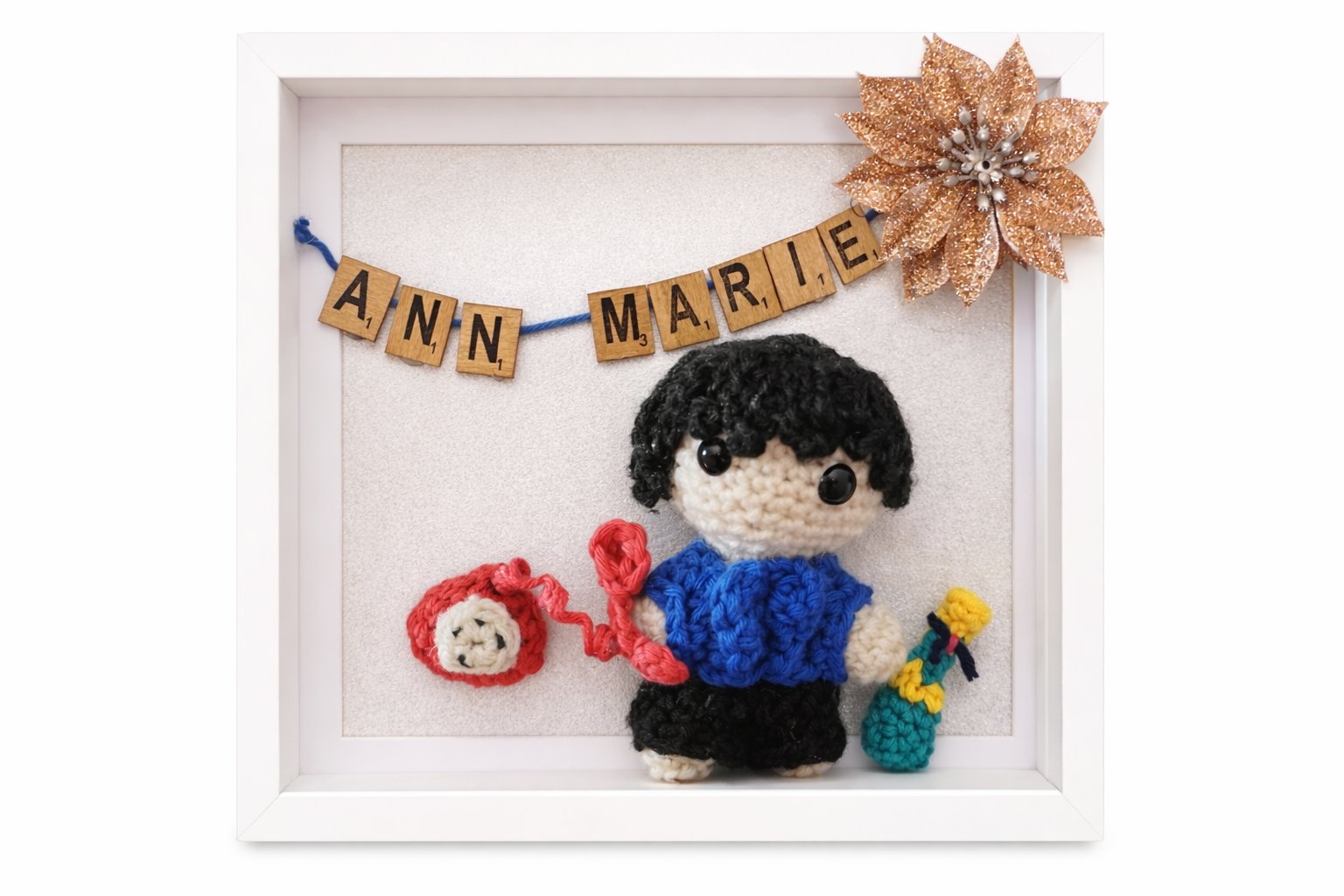 Ann Marie personalised framed doll