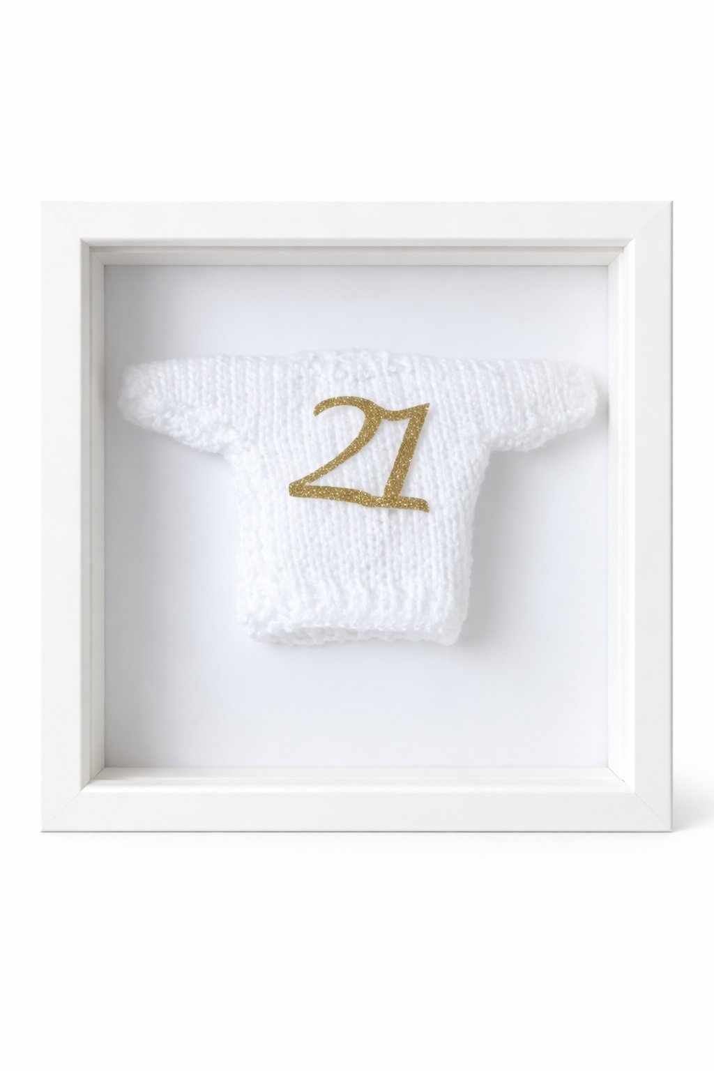 Red Christmas sweater with tree decorations