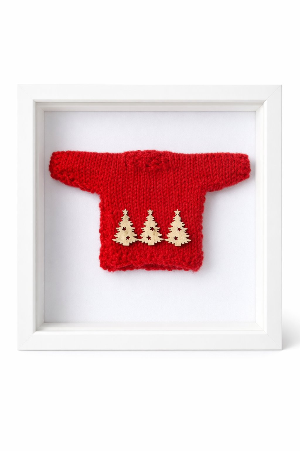 Knitted Christmas lights garland